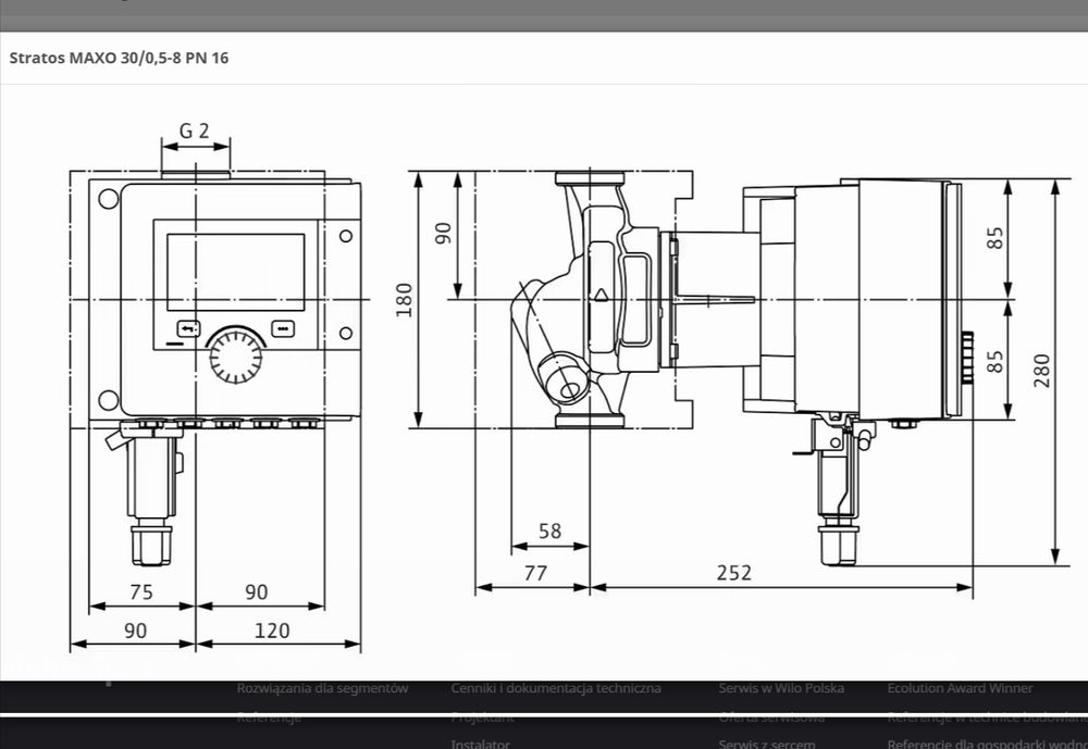 pompa cyrkulacyjna wilo stratos maxo-z30/0,5-8(de)