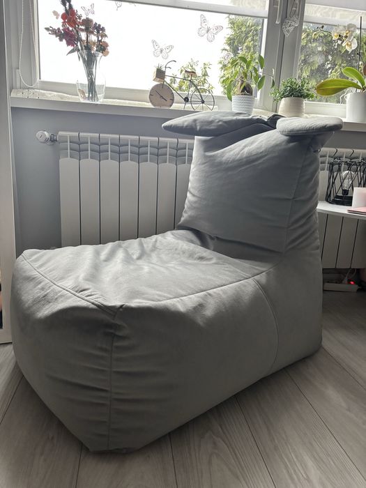 Pufa rabbit szara Agata meble