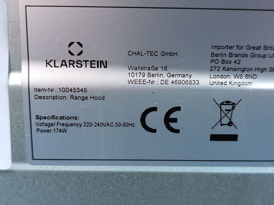 Oświetlenie LED RGB do okapów Klarstein