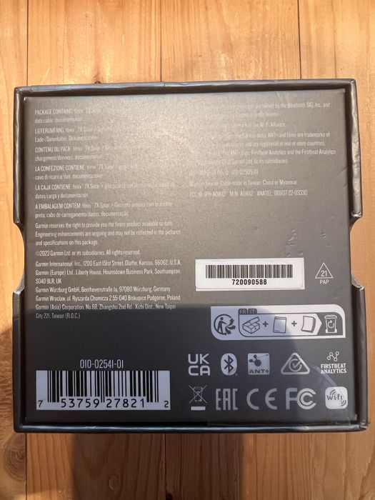 Gamin Fenix 7X Solar