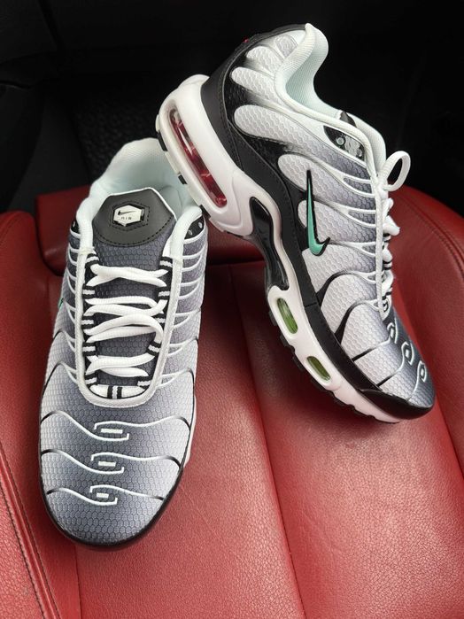 (БЕЗ ПЕРЕДОПЛАТИ) Nike Air Max Plus White Black Mint Green найк аір