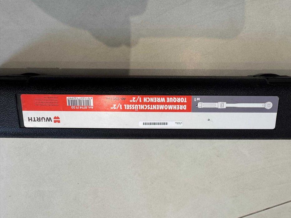 Chave dinamométrica de roquete Würth  1/2" 40-200 Nm