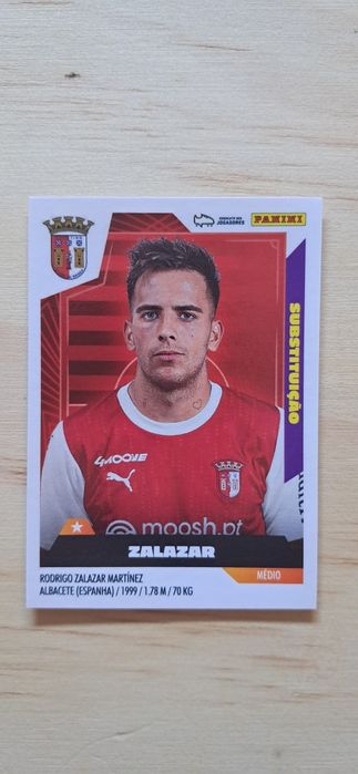 Cromo futebol de Zalazar(Liga Portuguesa)da Panini