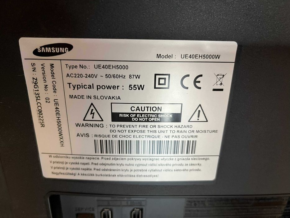 Samsung UE40EH5000W 40″ Full HD LED — sprawny, gotowy do odbioru