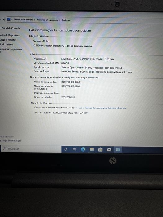 HP Notebook Intel Core i3 – 8 GB RAM – Windows 10 Pro64752113781763122