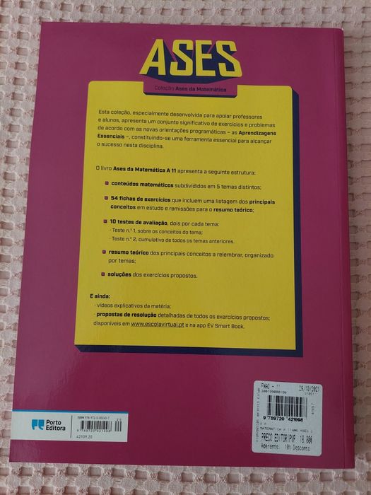 Livro Ases da Matemática A 11ano