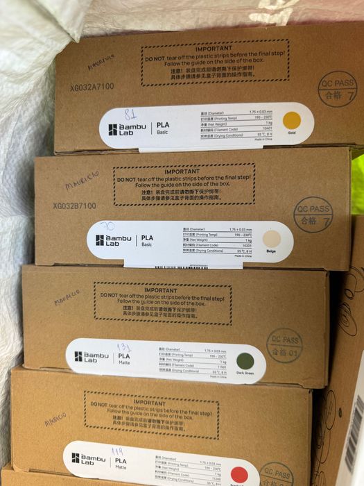 Filamento BambuLab Pronta Entrega