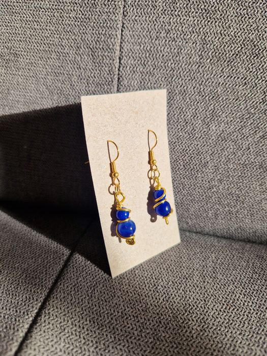 Ręcznie wykonane kolczyki wiszące handmade