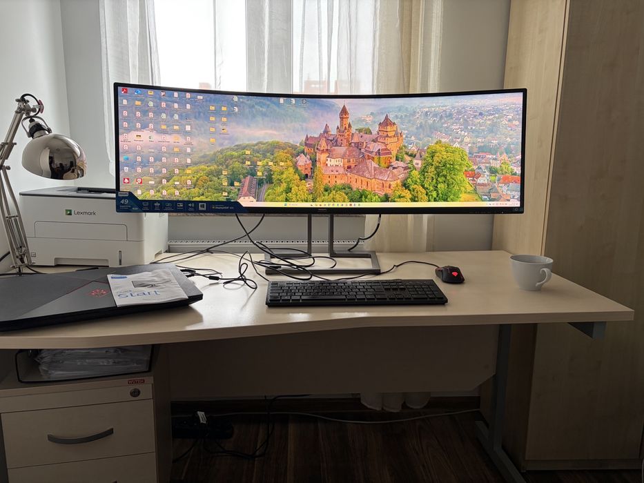 Monitor Philips Brilliance 49” 499P9 SuperWide Curved – jak nowy