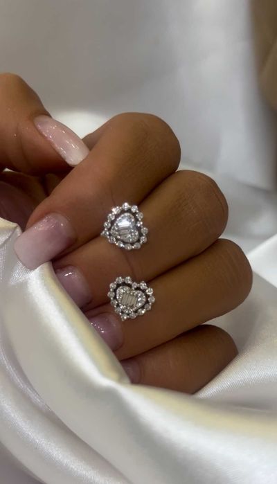 Kolczyki z diamentami Serce 0.54 CT