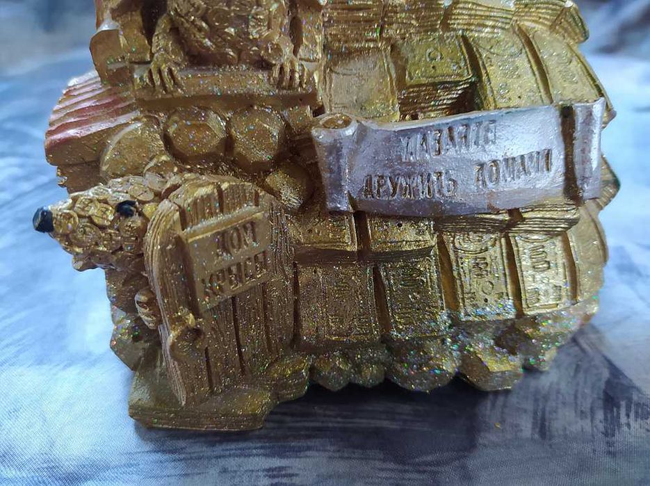 Копилка домик-кошелек с фигурками мышей Амулет для денежной удачи