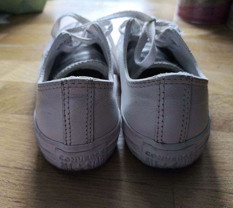Converse All Star 36/3.5/22.5cm trampki sneakersy białe skóra
