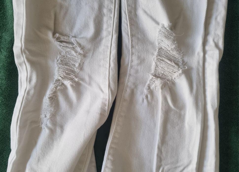 Jeansy rurki białe damskie/ młodzieżowe