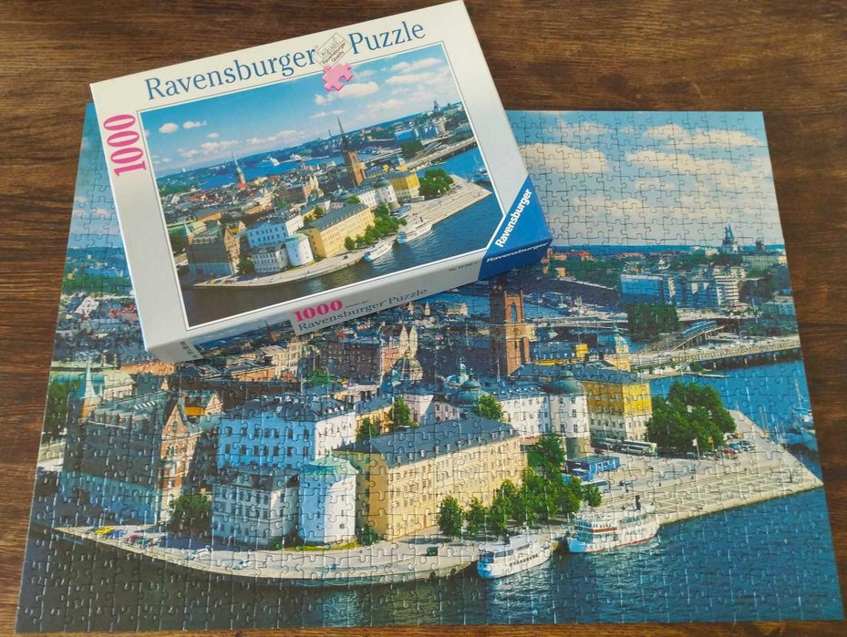 Kompletne puzzle Ravensburger - Sztokholm 1000 elementów