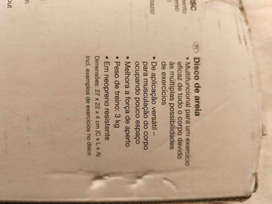 Disco de Areia da marca Crivit com 3kg de peso