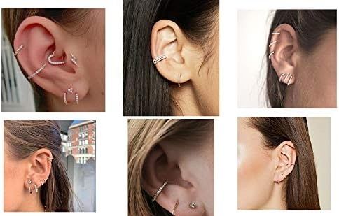 Oufer kolczyk do chrząstkii wysokiej jakości stal chirurgiczna 316L