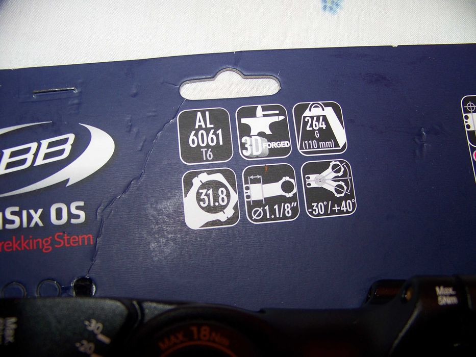 avanço regulável BBB para volante de bicicletas trekking