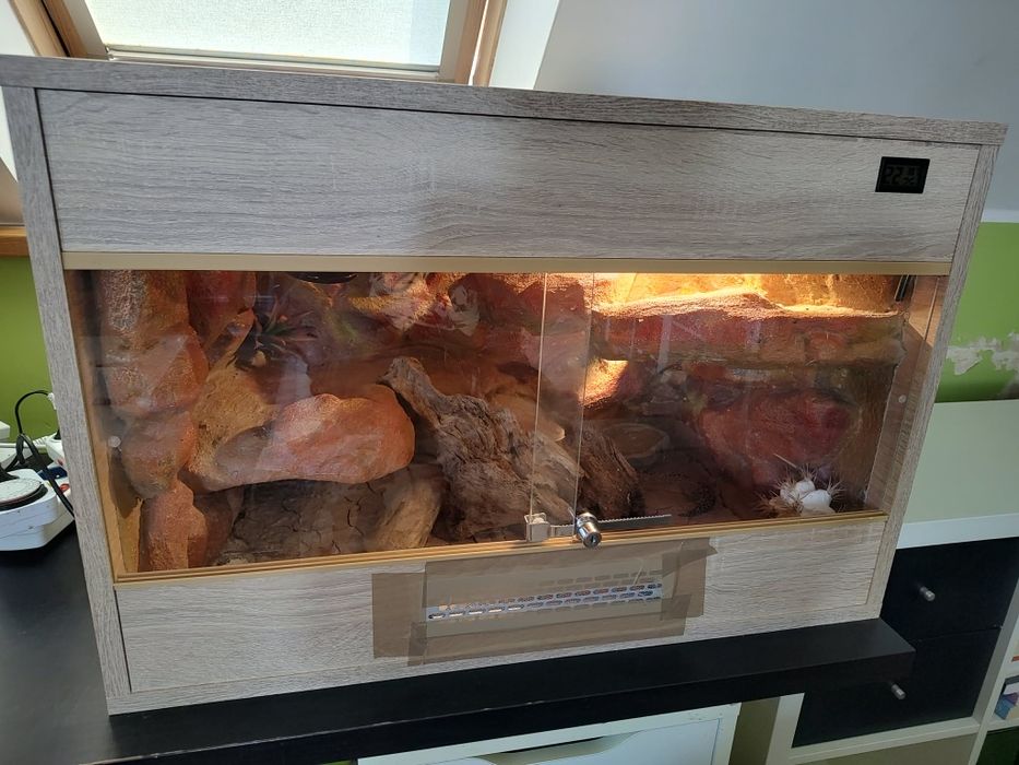Terrarium 75x50x50 - ze ścianka strukturalną