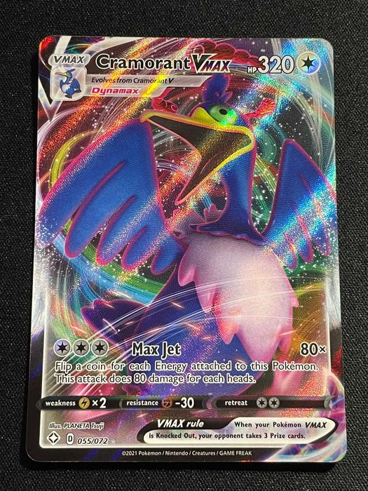 Carta Pokémon Cramorant Vmax 55/72 Shining Fates