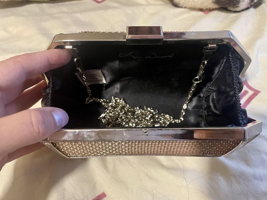 Клатч золотой новый