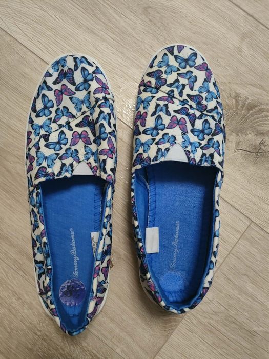 Buty motyle niebieskie