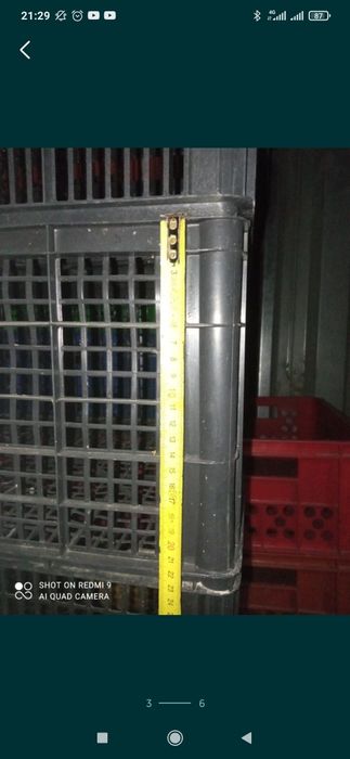 Большие пластиковые ящики перевозка курей 60х40х22