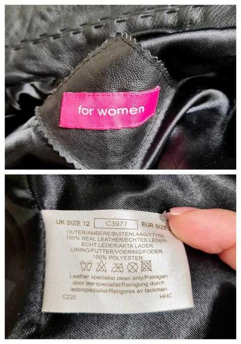 Кожаный тренч куртка For Women плащ из натуральной кожи, р. М