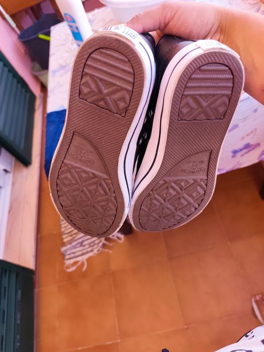 Converse all star em couro