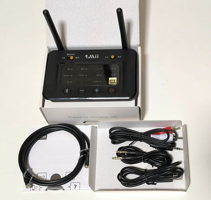 Bluetooth адаптер аудіо 1Mii B03/06Pro Ultra дальнього радіусу AptX