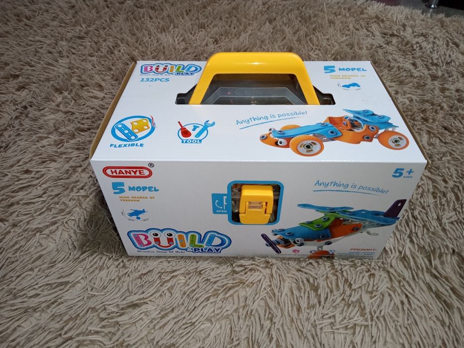 Конструктор болтовий дитячий Build&Play 5 в 1