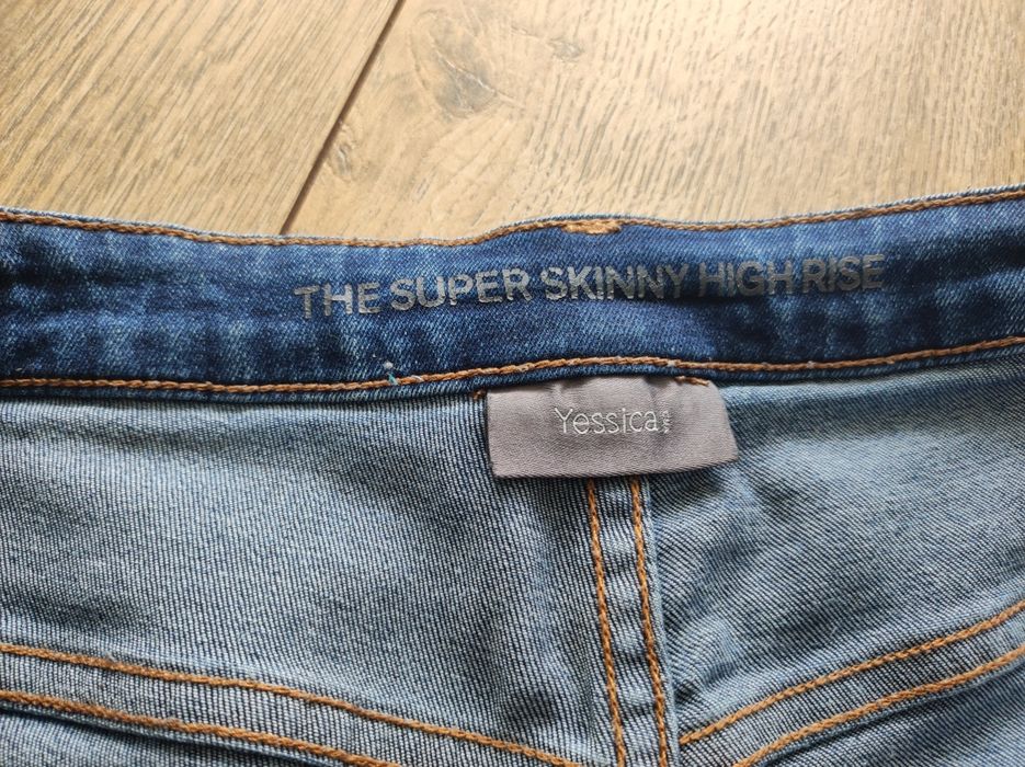 Jeansy skinny high rise C&A r 40 L