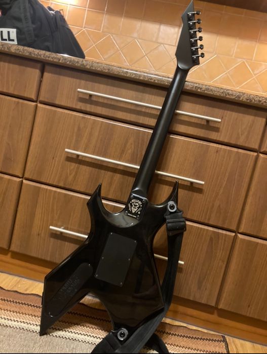 B.C. Rich X  Stranger Things Eddie Munson Warlock Black 2022