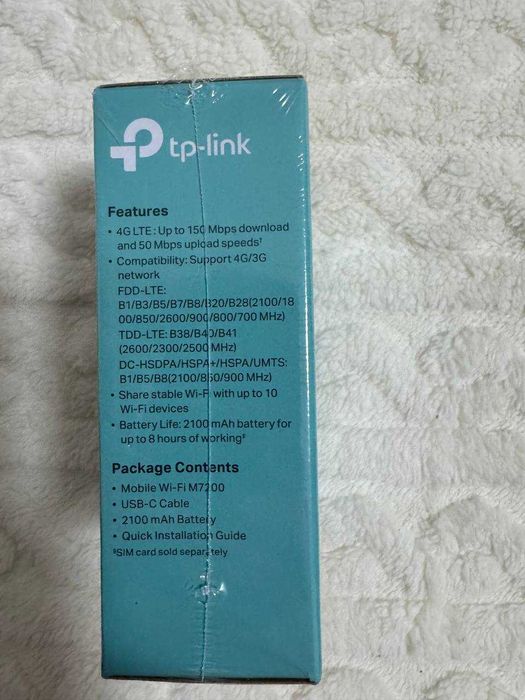 Мобільний 4G Wi-Fi роутер TP-Link M7200 | Повний комплект