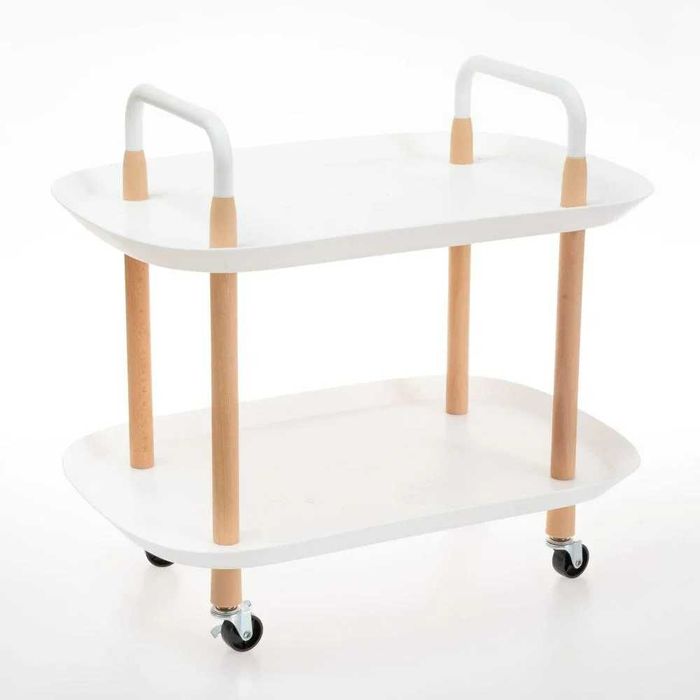 Передвижной столик тележка на колесиках на две полки 50х42х34.5см