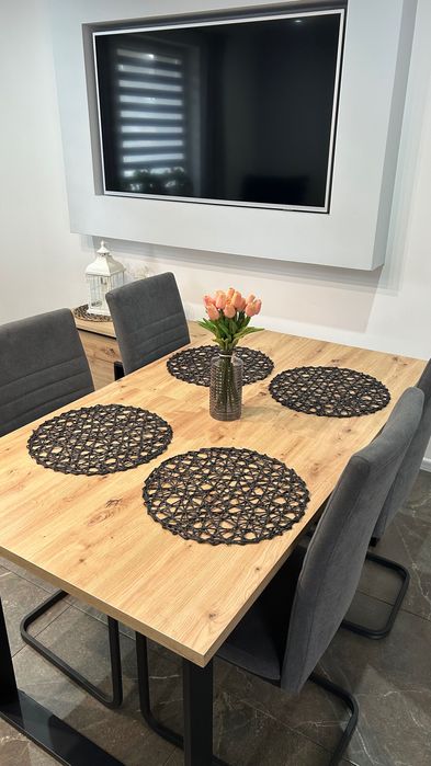 Stół loft + 6 krzeseł zestaw