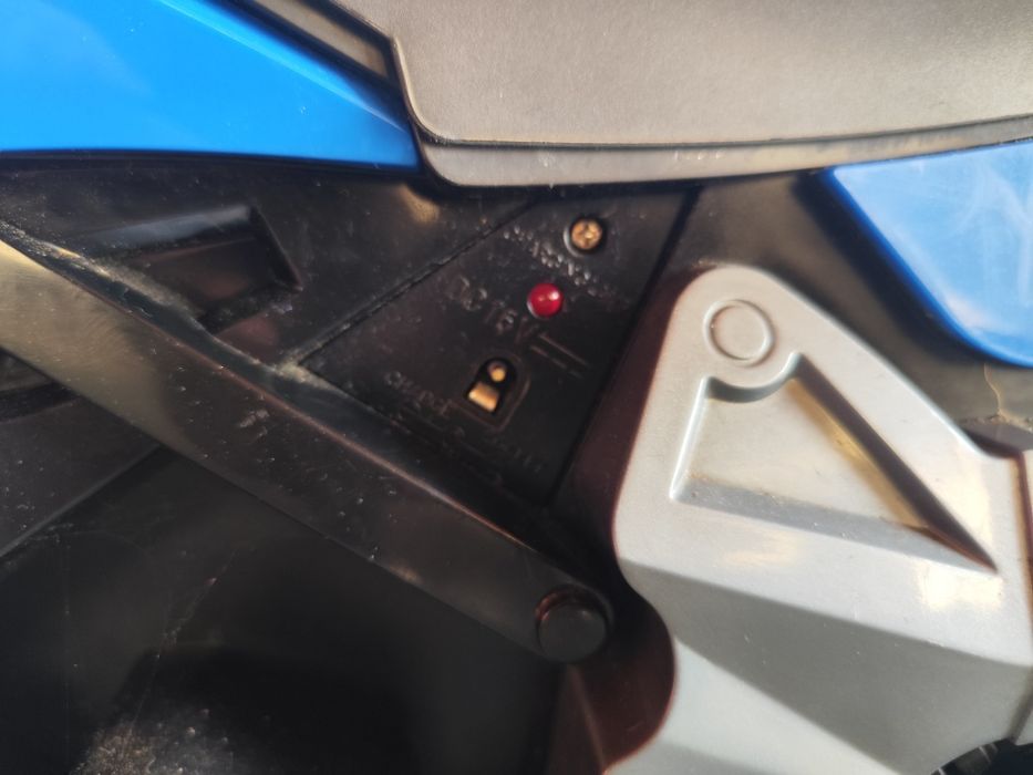 Motor na akumulator BMW K1300S dla dzieci Niebieski Kółka pomocnicze