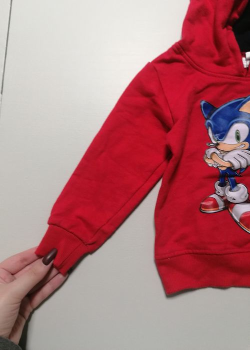 Hoodie Vermelho do Sonic de Bebé
