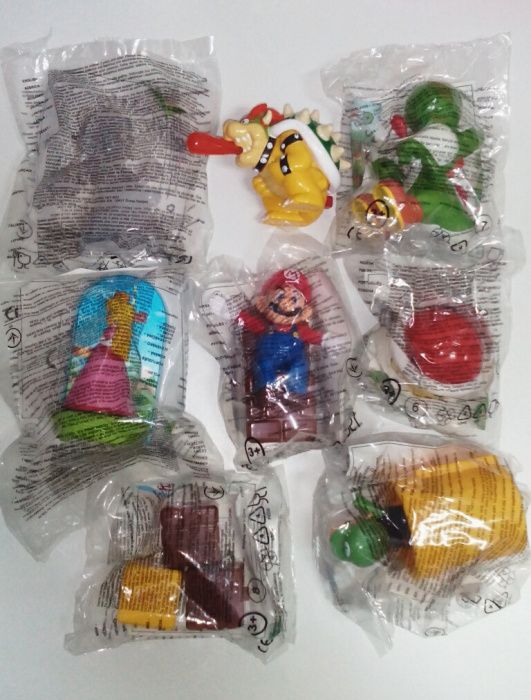 Animais, Pokémon, Sonic McDonald's Trolls, Mário, Minions.