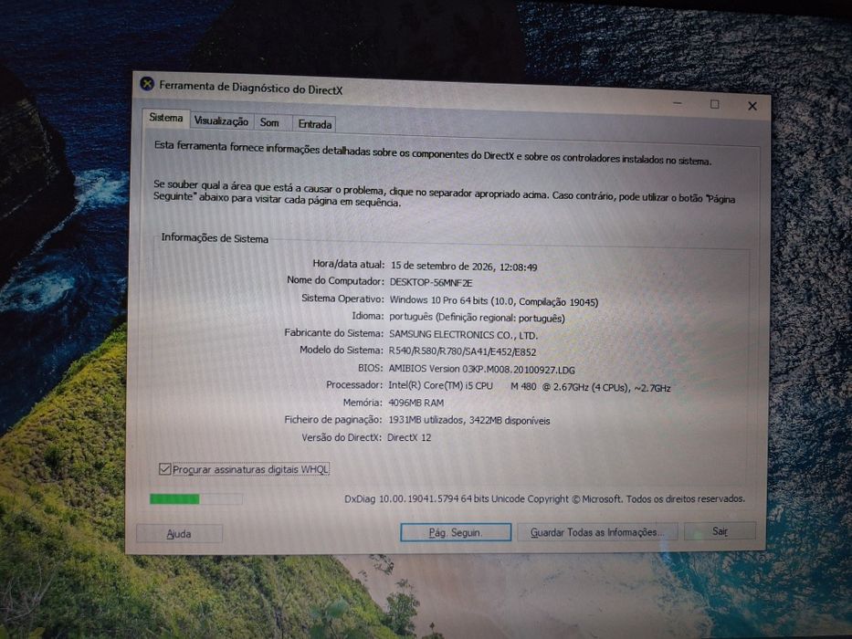 Portátil Samsung 15.6" | Intel Core i5 | 4GB RAM | 500GB | Grafica Dedicada