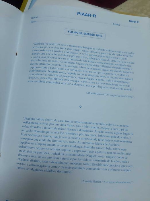 Programa de interv. educativa para aumentar a atenção e reflexividade