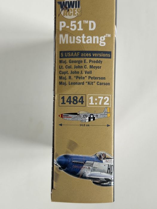Samolot P-51D Mustang model do sklejenia Italeri 1484
