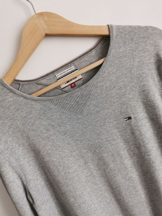 Tommy Hilfiger sweter męski logowany bawełniany M