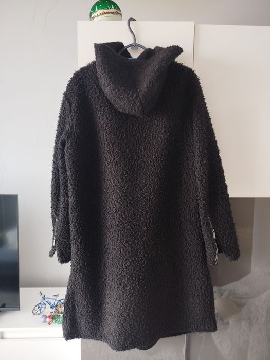 Płaszcz baranek czarny