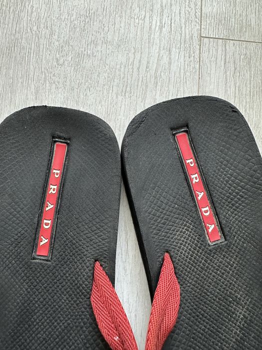 Prada шльопки тапки тапочки  вʼєтнамки Оригінал