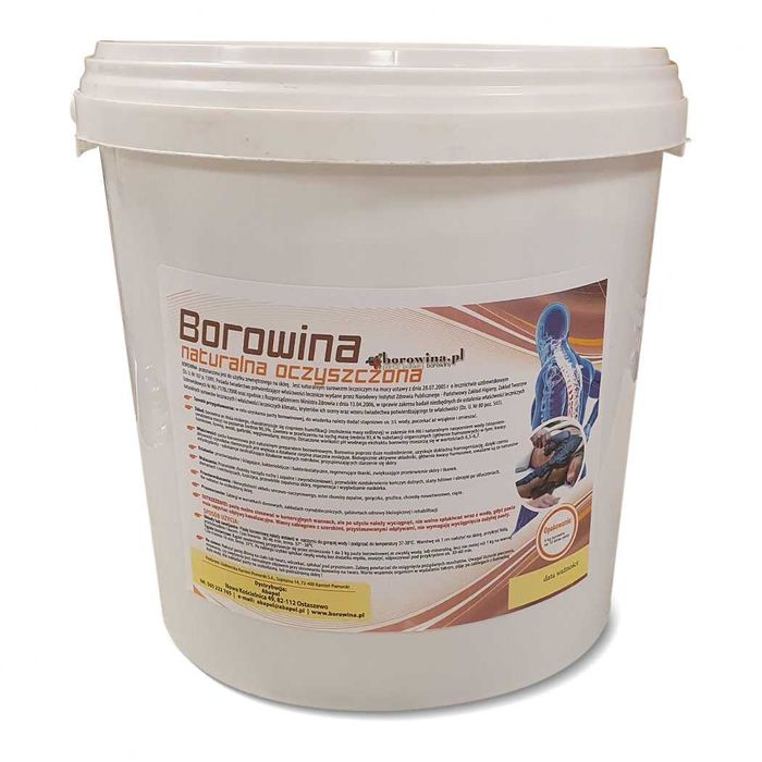 Borowina naturalna zmielona na 10kg pasty okłady kąpiele ból reumatyzm