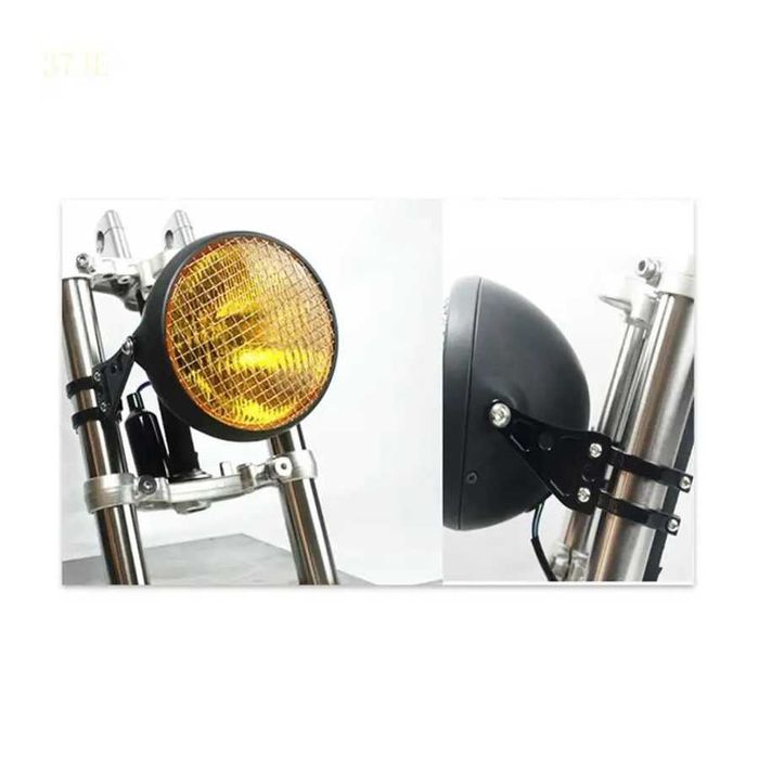 Suportes de Farol Universais 41 mm para Bainha - Alumínio Preto