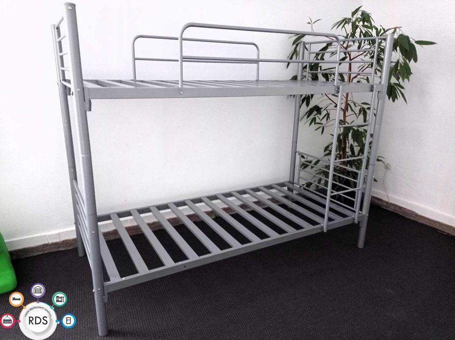 Łóżko pojedyncze Łóżka metalowe wymienne na piętrowe hostelowe 90x200