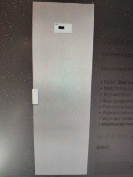 Szafa susząca ASKO DC7784V.S powystawowa. Cena katalogowa 7 500 zł u nas 2 900 zł.