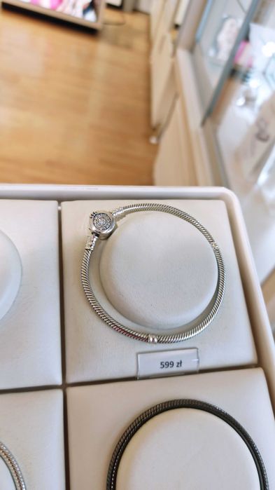 Bransoletka Damska Modułowa z O w Koronie 925 do Charmsy, Zawieszki