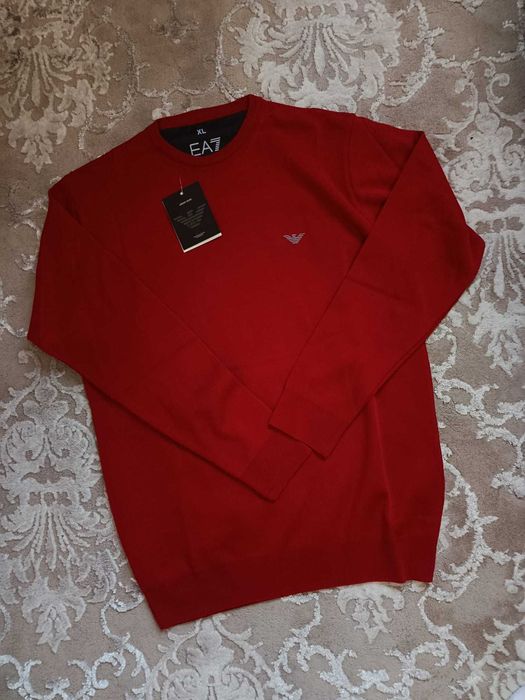 Sweter bawełniany Emporio Armani, XL regular fit przecena